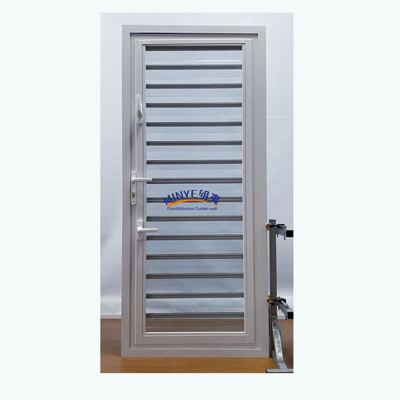 Protecção contra tempestades exterior Persianas de alumínio Material principal Alumínio para porta de vidro